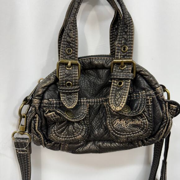 Urban Outfitters BDG Rubi Faux Leather Mini Crossbody Duffle Bag Brown NWOT - Picture 1 of 5